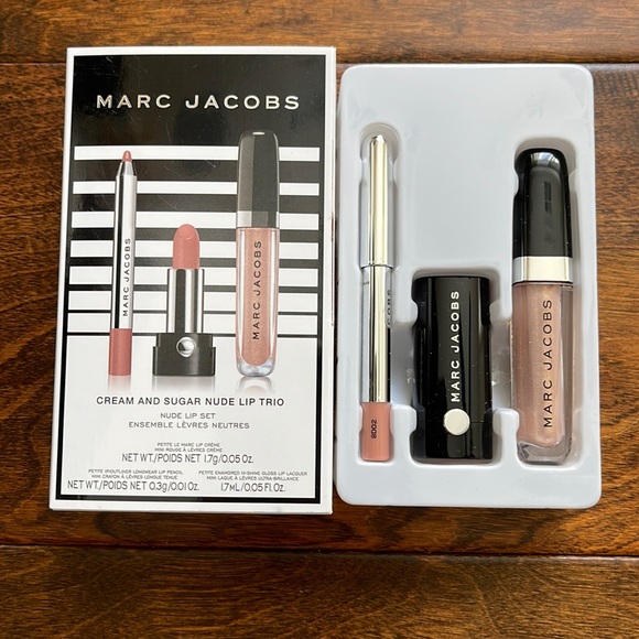 Marc Jacobs Makeup Nib Marc Jacobs Cream Sugar Nude Lip Trio Of Lip